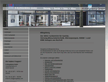 Tablet Screenshot of klingeberg.com